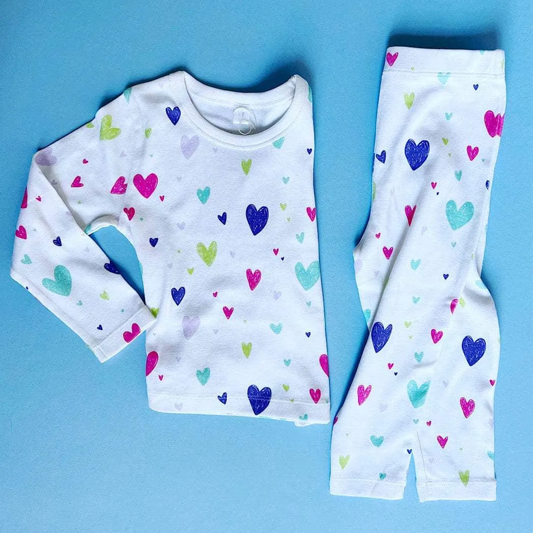 Toddler Heart Pajamas Set