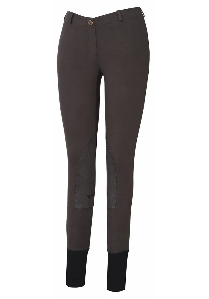 TuffRider Ladies Starter Lowrise Pull-On Knee Patch Breeches