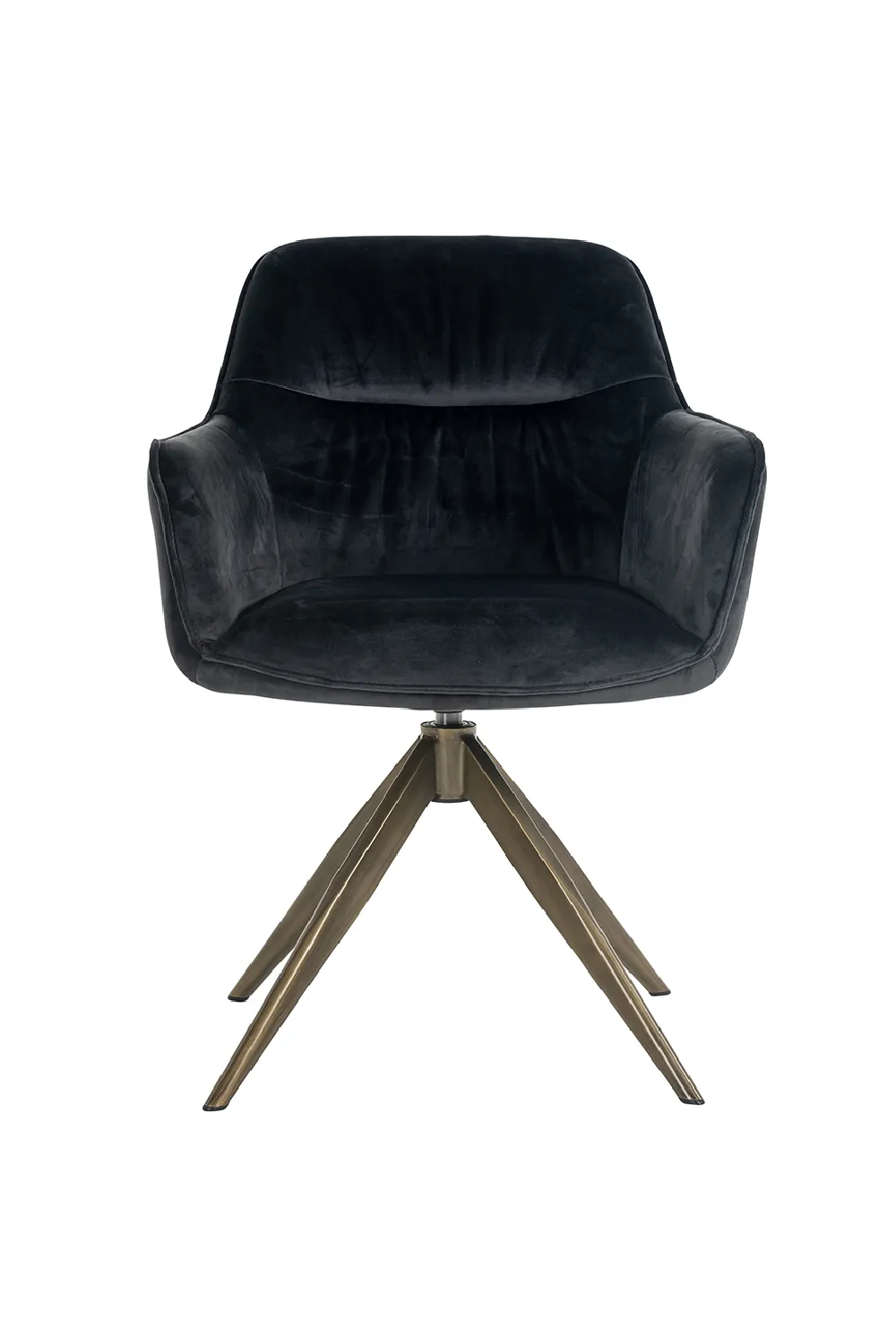 Velvet Quadruped Swivel Chair | OROA Aline