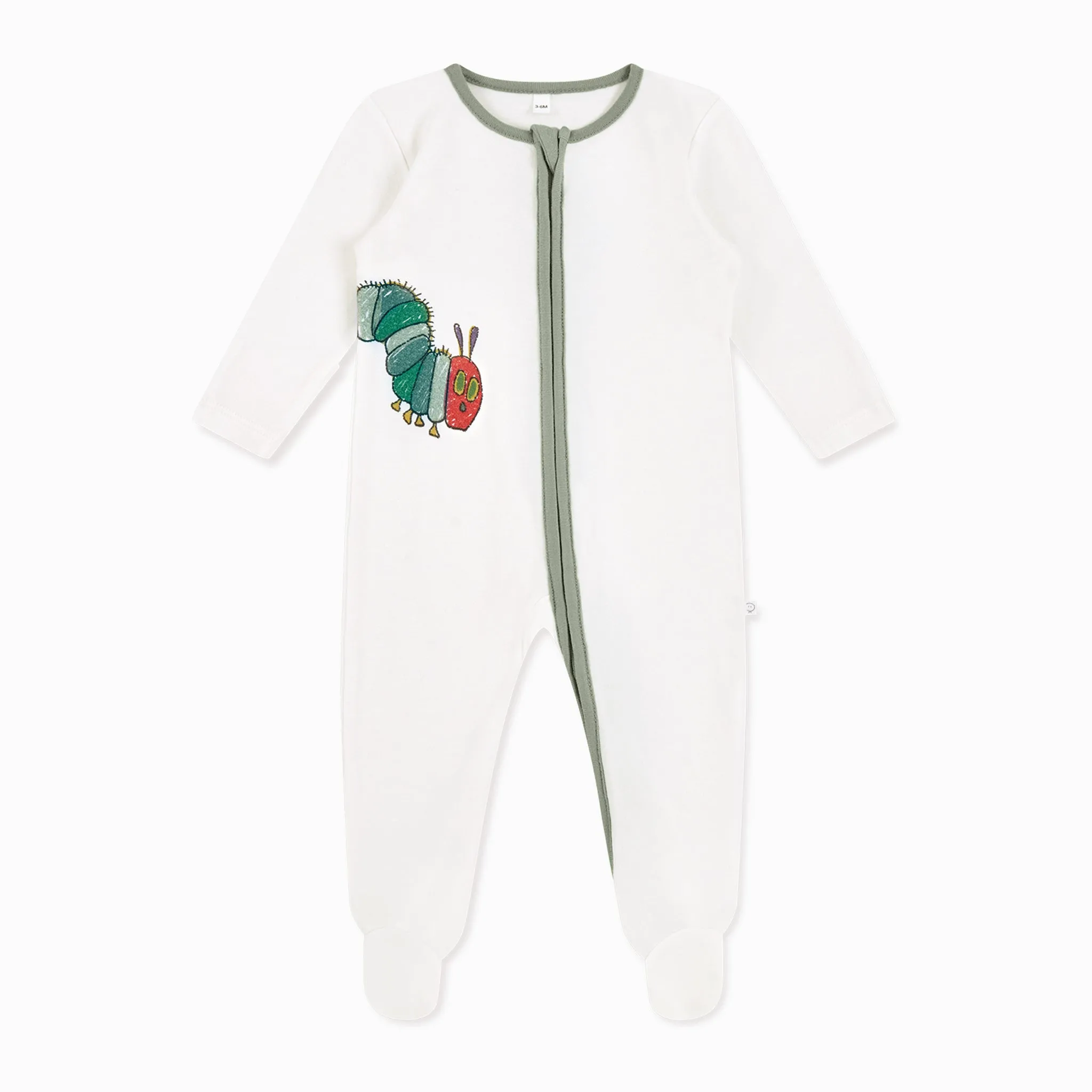 Very Hungry Caterpillar Clever Zip Baby Pajamas