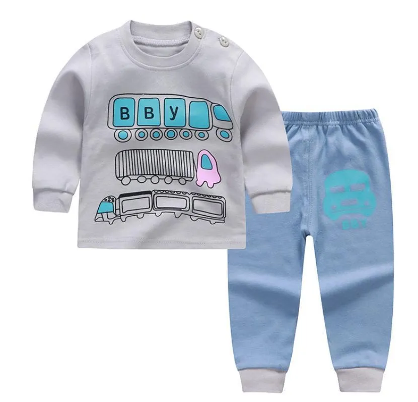 Wheels on the Bus & Happy Dino Baby and Toddler Pyjama Set of 2