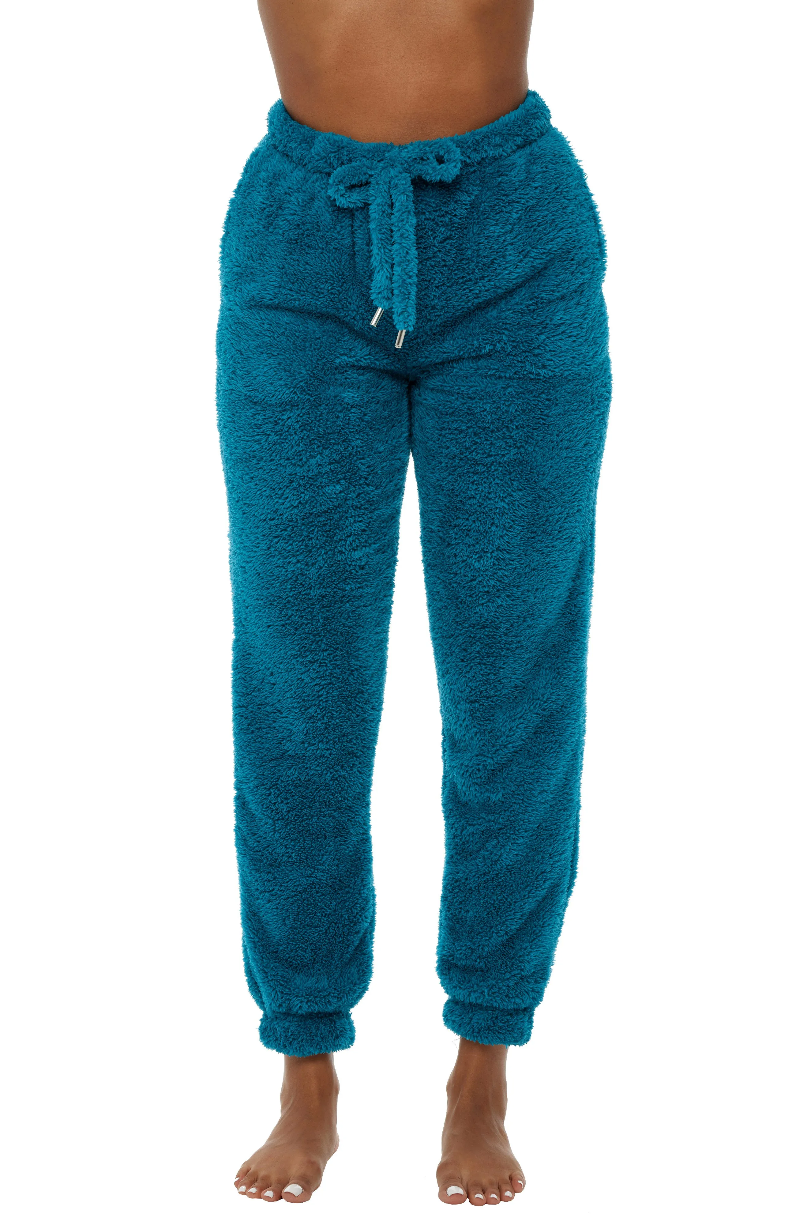 Women's Sherpa Fleece Joggers Sweatpants with Drawstring, Sleep Pants with Pockets