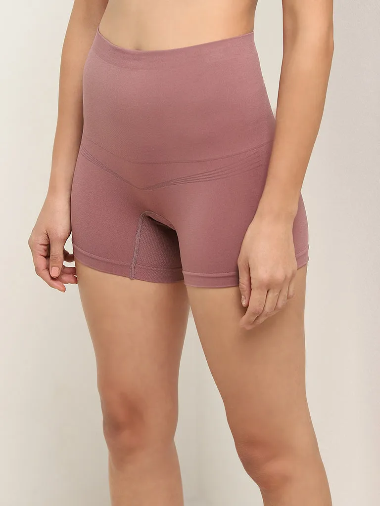 Wunderlove Mauve High-Waist Shapewear - Pack of 2